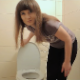 Bulgarian beauty, Hot Poison vapes and concentrates deeply on her smartphone tasks while sitting on a toilet taking a piss and a shit. Farts and plops are heard. No product shown. Presented in 720P HD. Over 5.5 minutes.